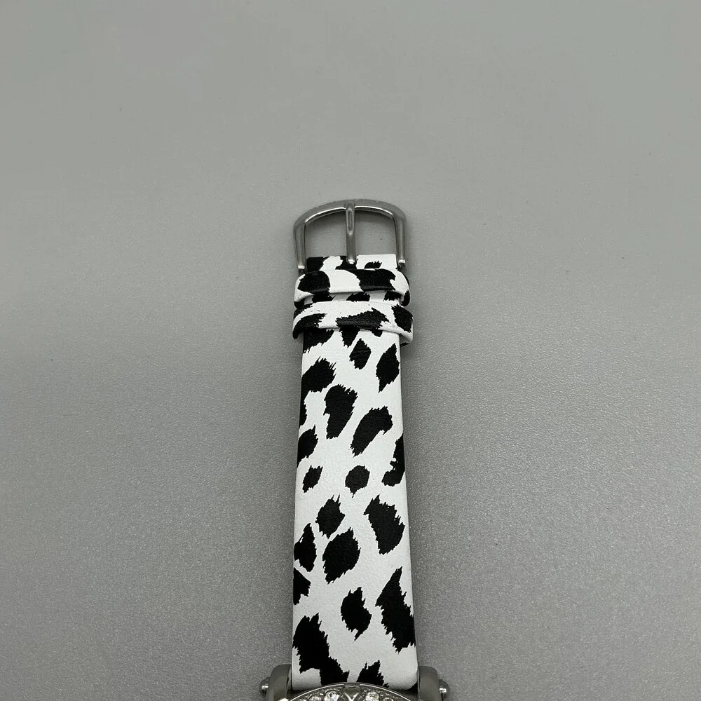 Betsey Johnson Womens Watch 36mm Dalmatian Print Band BJ0031-09 New Battery